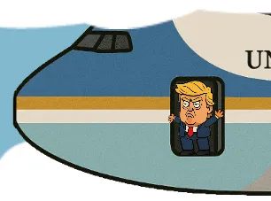 Boss on the plane