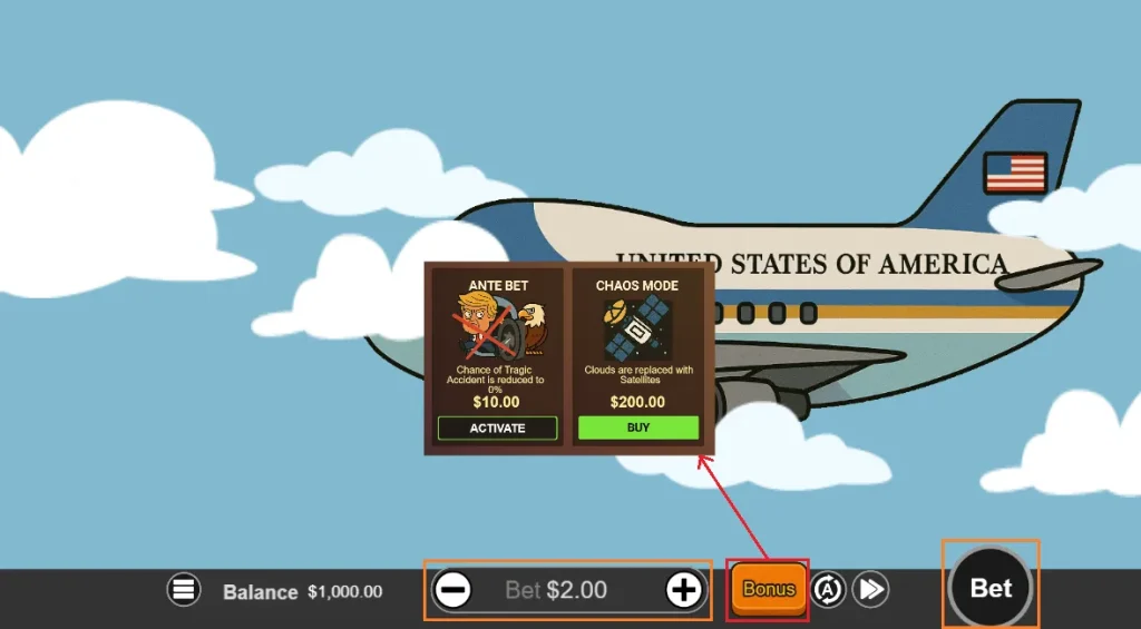 Betting interface